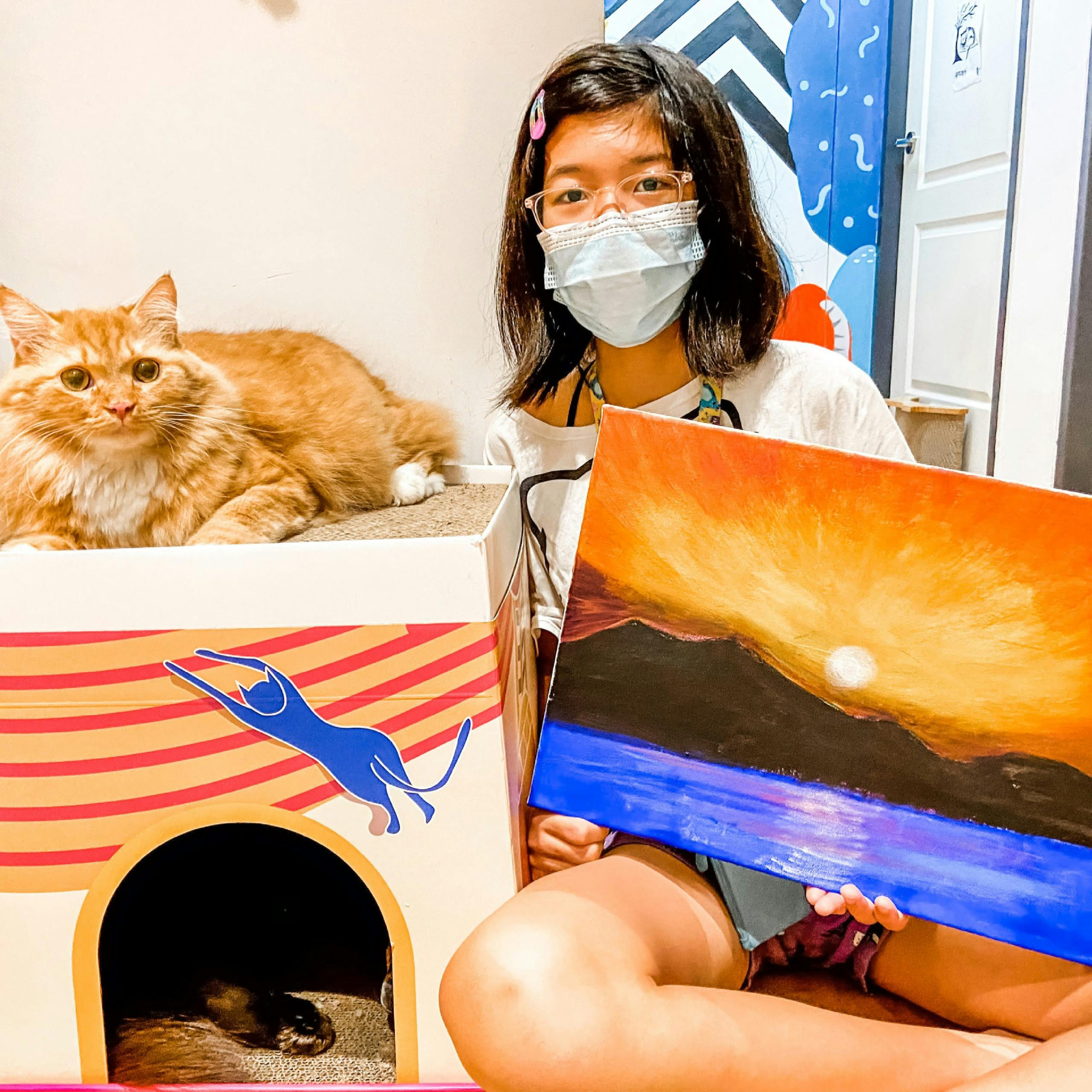 Wildflower Studio’s Cat-Art Jamming: Art Therapy with Fluffy Feline Friends!
